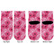 Gerbera Daisy Toddler Ankle Socks - Double Pair - Front and Back - Apvl