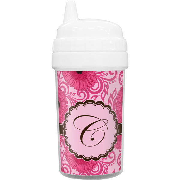 Custom Gerbera Daisy Toddler Sippy Cup (Personalized)