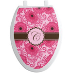 Gerbera Daisy Toilet Seat Decal - Elongated (Personalized)