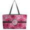 Gerbera Daisy Tote w/Black Handles - Front View