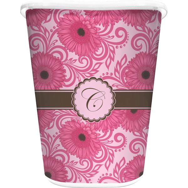 Custom Gerbera Daisy Waste Basket (Personalized)