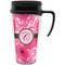 Gerbera Daisy Acrylic Travel Mug with Handle (Personalized)