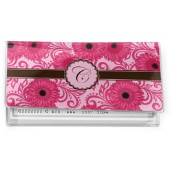 Gerbera Daisy Vinyl Checkbook Cover (Personalized)