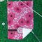 Gerbera Daisy Waffle Weave Golf Towel - In Context
