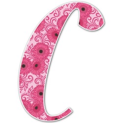Gerbera Daisy Letter Decal - Small (Personalized)