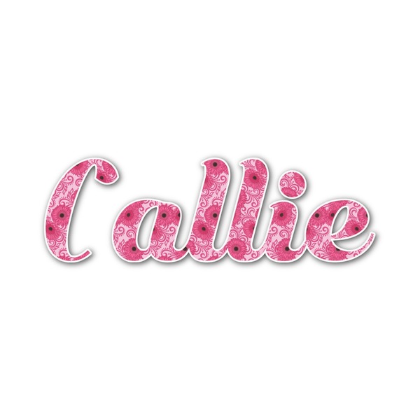 Custom Gerbera Daisy Name/Text Decal - Small (Personalized)