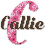 Gerbera Daisy Name & Initial Decal - Up to 18"x18" (Personalized)