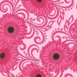 Gerbera Daisy Wallpaper & Surface Covering (Water Activated 24"x 24" Sample)