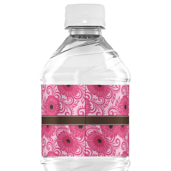 Gerbera Daisy Water Bottle Label - Back View