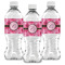 Gerbera Daisy Water Bottle Labels - Front View