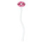 Gerbera Daisy White Plastic 7" Stir Stick - Oval - Single Stick