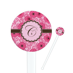 Gerbera Daisy Round Plastic Stir Sticks (Personalized)
