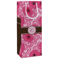 Gerbera Daisy Wine Gift Bags - Gloss (Personalized)