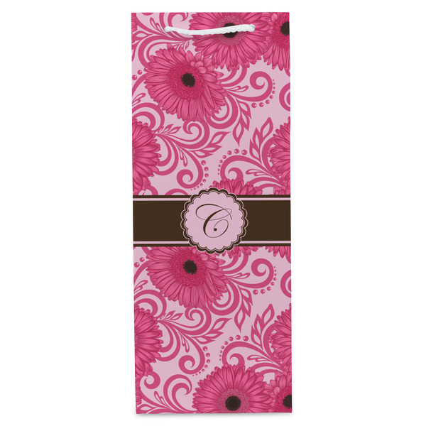 Gerbera Daisy Wine Gift Bag - Matte - Front