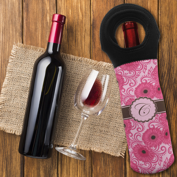 Gerbera Daisy Wine Tote Bag - FLATLAY