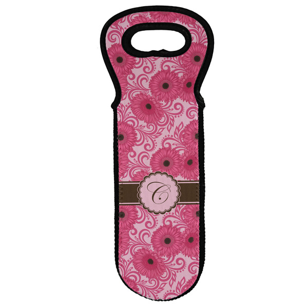Custom Gerbera Daisy Wine Tote Bag (Personalized)