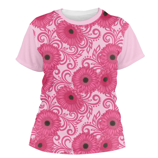 Custom Gerbera Daisy Women's Crew T-Shirt