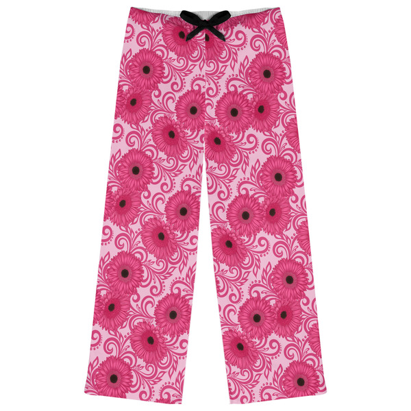 Custom Gerbera Daisy Womens Pajama Pants - XL