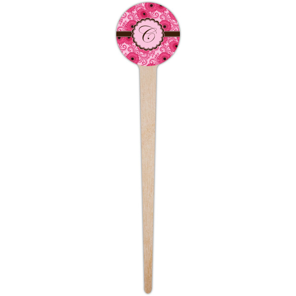 Gerbera Daisy Wooden 4" Food Pick - Round - Single Pick