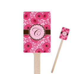 Gerbera Daisy 6.25" Rectangle Wooden Stir Sticks - Double Sided (Personalized)