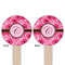 Gerbera Daisy Wooden 6" Food Pick - Round - Double Sided - Front & Back