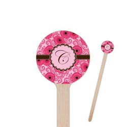 Gerbera Daisy 7.5" Round Wooden Stir Sticks - Double Sided (Personalized)