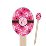 Gerbera Daisy Oval Wooden Food Picks (Personalized)