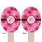 Gerbera Daisy Wooden Food Pick - Oval - Double Sided - Front & Back