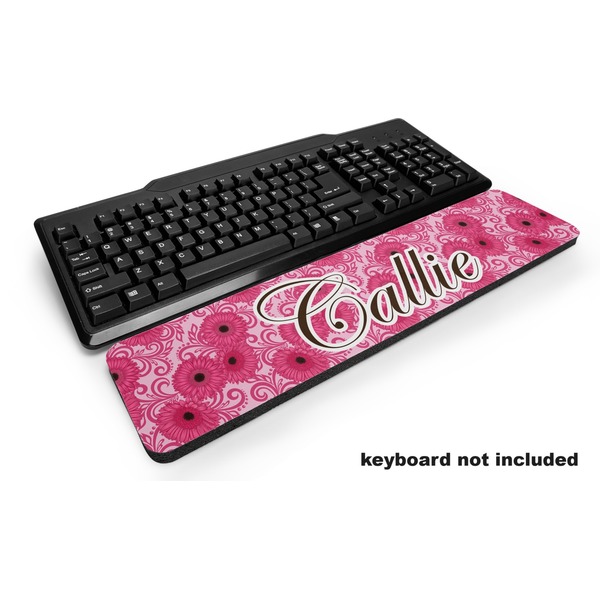 Custom Gerbera Daisy Keyboard Wrist Rest (Personalized)