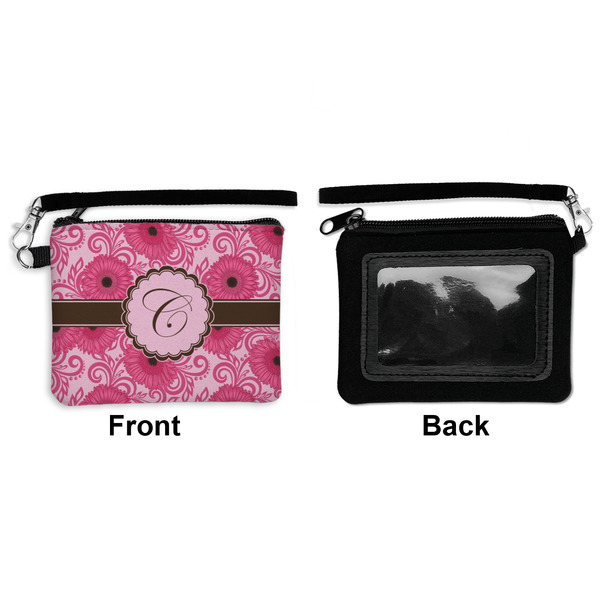 Gerbera Daisy Wristlet ID Cases - Front & Back
