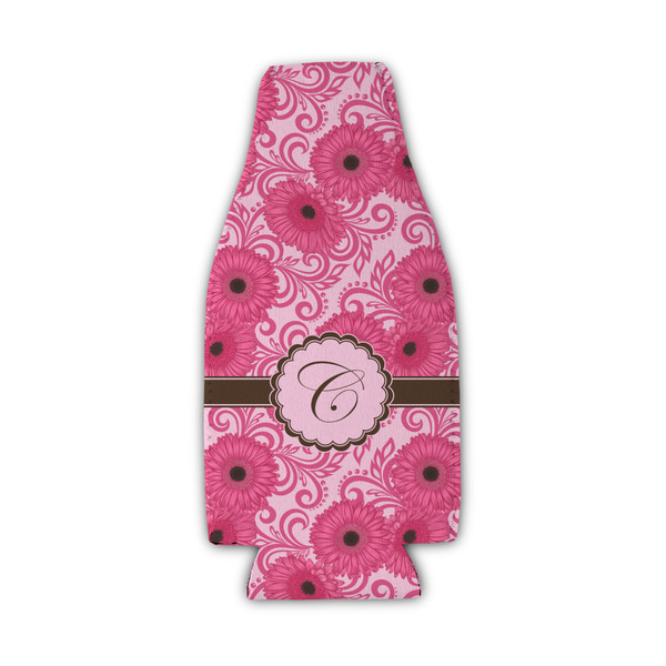 Gerbera Daisy Zipper Bottle Cooler - Set of 4 - FRONT