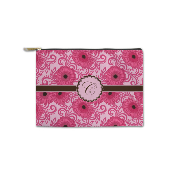 Custom Gerbera Daisy Zipper Pouch - Small - 8.5"x6" (Personalized)