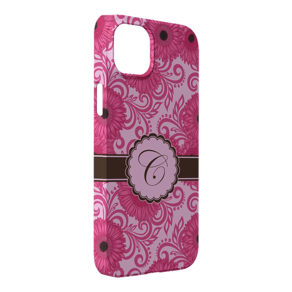 Custom Gerbera Daisy iPhone Case - Plastic - iPhone 14 Plus (Personalized)