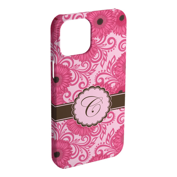 Custom Gerbera Daisy iPhone Case - Plastic - iPhone 15 Plus (Personalized)