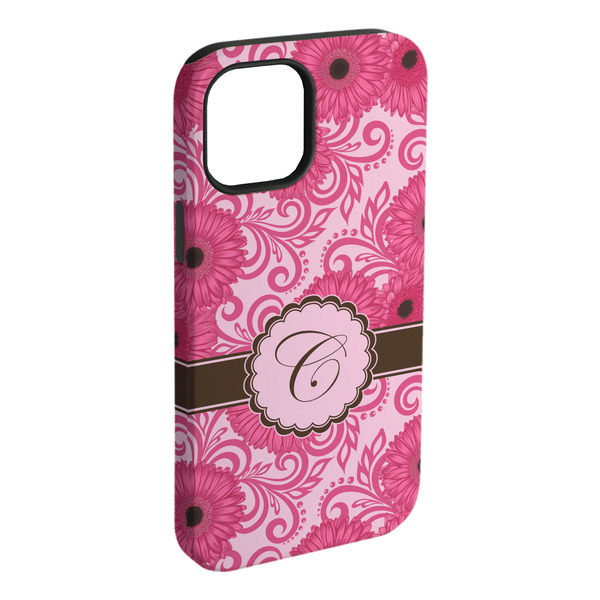 Custom Gerbera Daisy iPhone Case - Rubber Lined (Personalized)