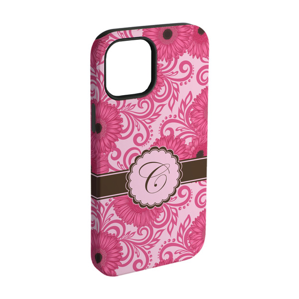 Custom Gerbera Daisy iPhone Case - Rubber Lined - iPhone 15 (Personalized)