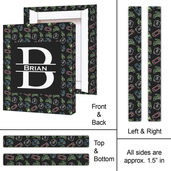 Video Game 11x14 - Canvas Print - Approval