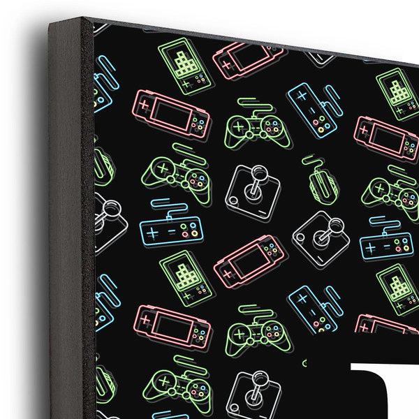 Video Game 11x14 Wood Print - Closeup