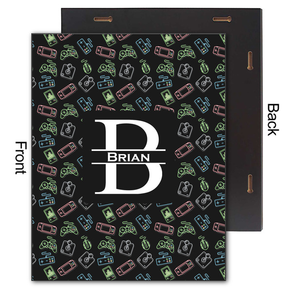 Video Game 11x14 Wood Print - Front & Back View