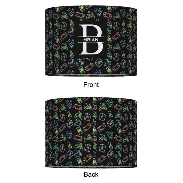 Video Game 12" Drum Lampshade - APPROVAL (Fabric)