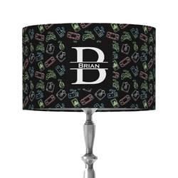 Video Game 12" Drum Lamp Shade - Fabric (Personalized)