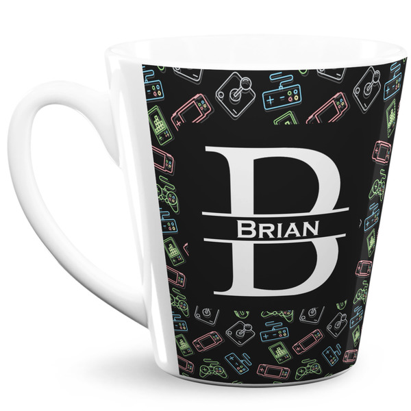 Custom Video Game 12 Oz Latte Mug (Personalized)
