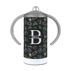Video Game 12 oz Stainless Steel Sippy Cup (Personalized)