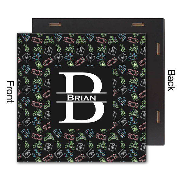 Video Game 12x12 Wood Print - Front & Back View