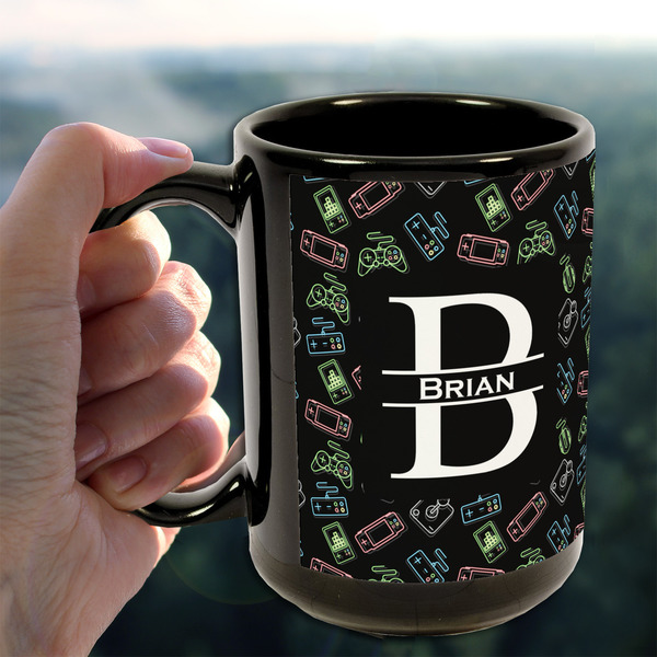 Video Game 15oz. Black Mug - LIFESTYLE