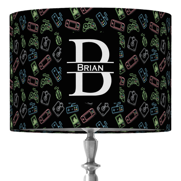 Custom Video Game 16" Drum Lamp Shade - Fabric (Personalized)