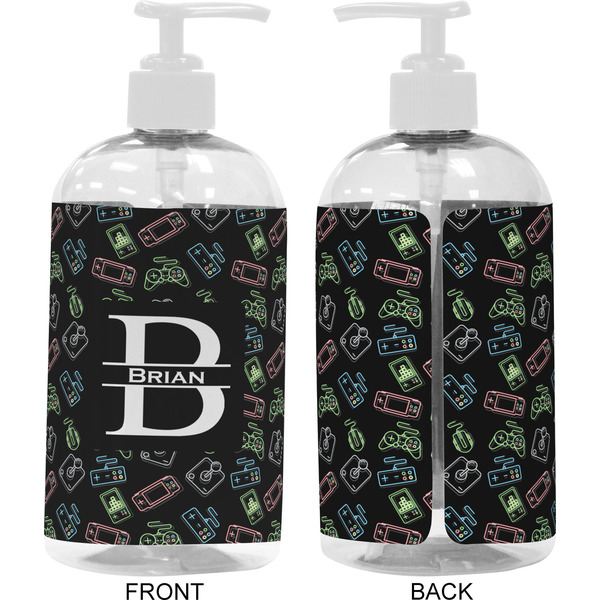 Video Game 16 oz Plastic Liquid Dispenser- Approval- White