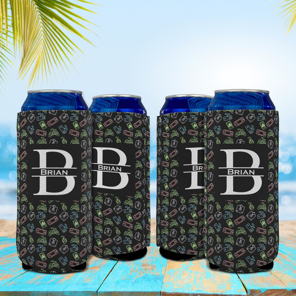 Video Game 16oz Can Sleeve - Set of 4 - LIFESTYLE