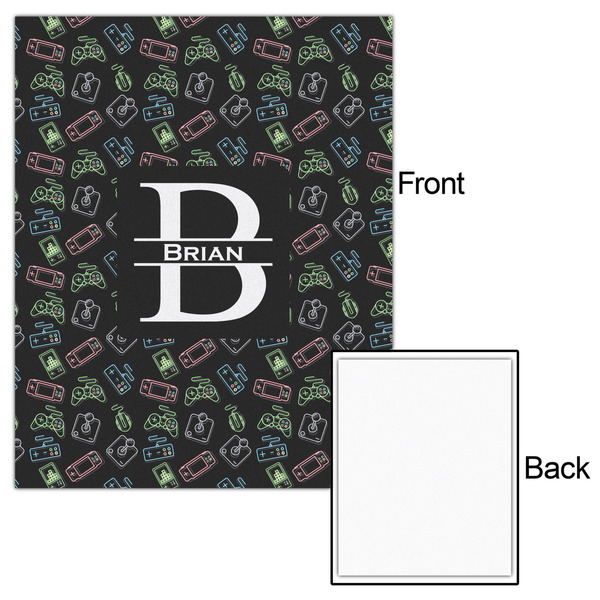 Video Game 16x20 - Matte Poster - Front & Back