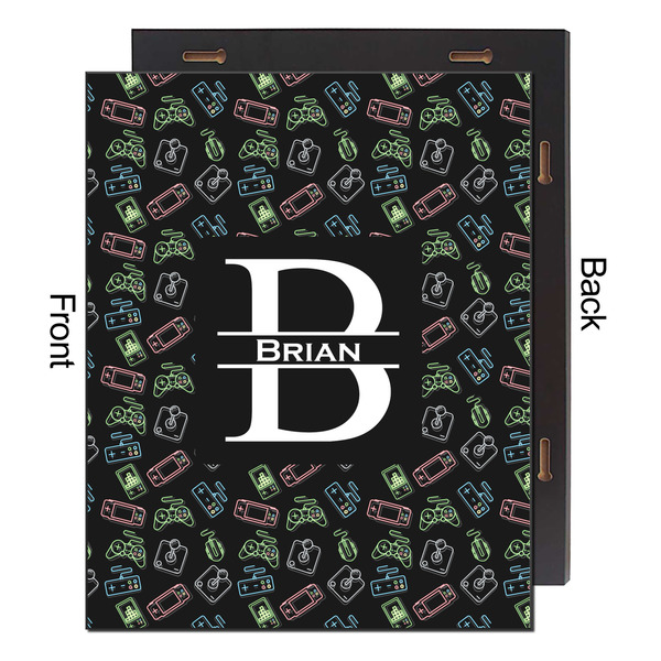 Video Game 16x20 Wood Print - Front & Back View